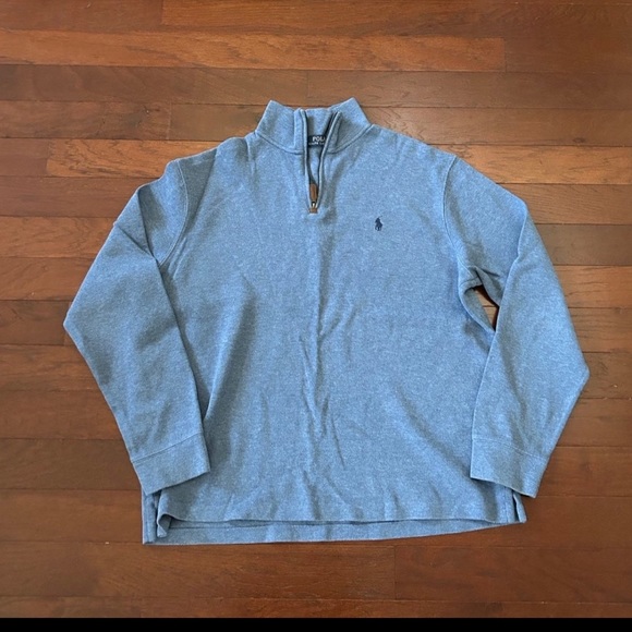 Polo Ralph Lauren Other - Polo Ralph Lauren quarter zip sweater blue, men's XL 100% cotton